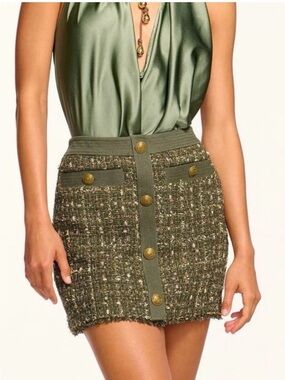 Ramy Brook Denver tweed mini skirt